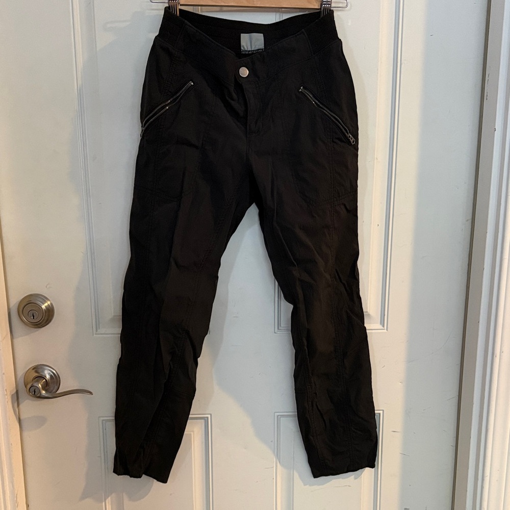 Athleta Black Ribbed Waist Active Pants
